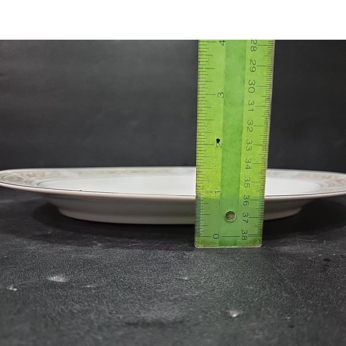 Crescent China Chelsea 12" Oval Serving Platter #5702, Hand Painted, Floral Dish - Thumbnail 6