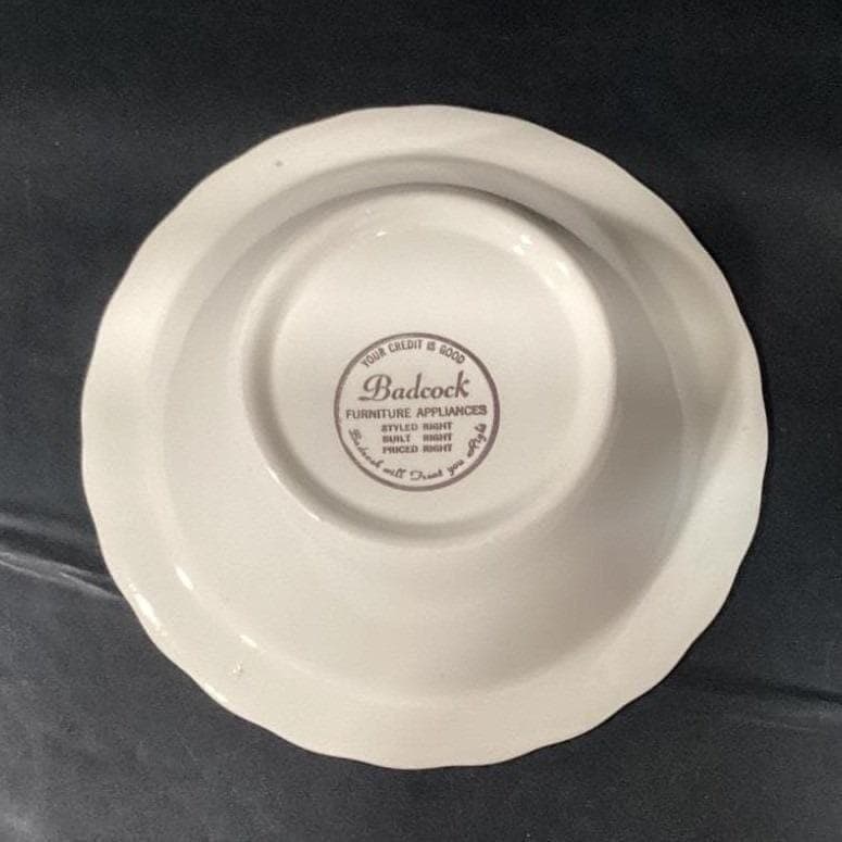Badcock Furniture Floral Serving Bowl, Pink Rose & Baby's Breath, Tableware - Thumbnail 5