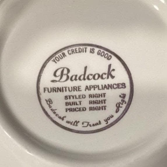 Badcock Furniture Floral Serving Bowl, Pink Rose & Baby's Breath, Tableware - Thumbnail 2