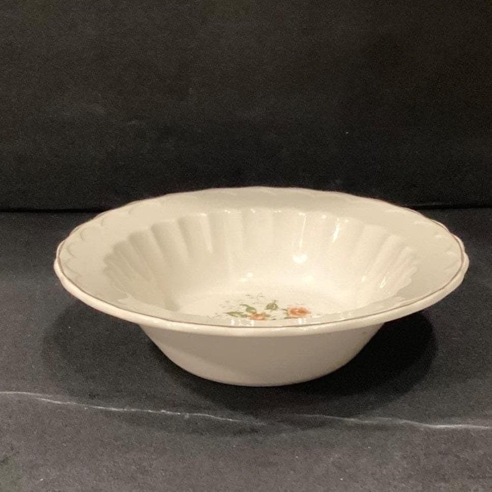 Badcock Furniture Floral Serving Bowl, Pink Rose & Baby's Breath, Tableware - Thumbnail 12