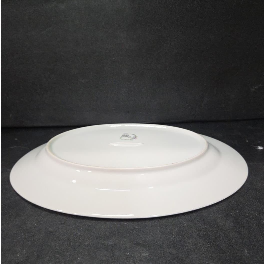 Crescent China Chelsea 12" Oval Serving Platter #5702, Hand Painted, Floral Dish - Thumbnail 9