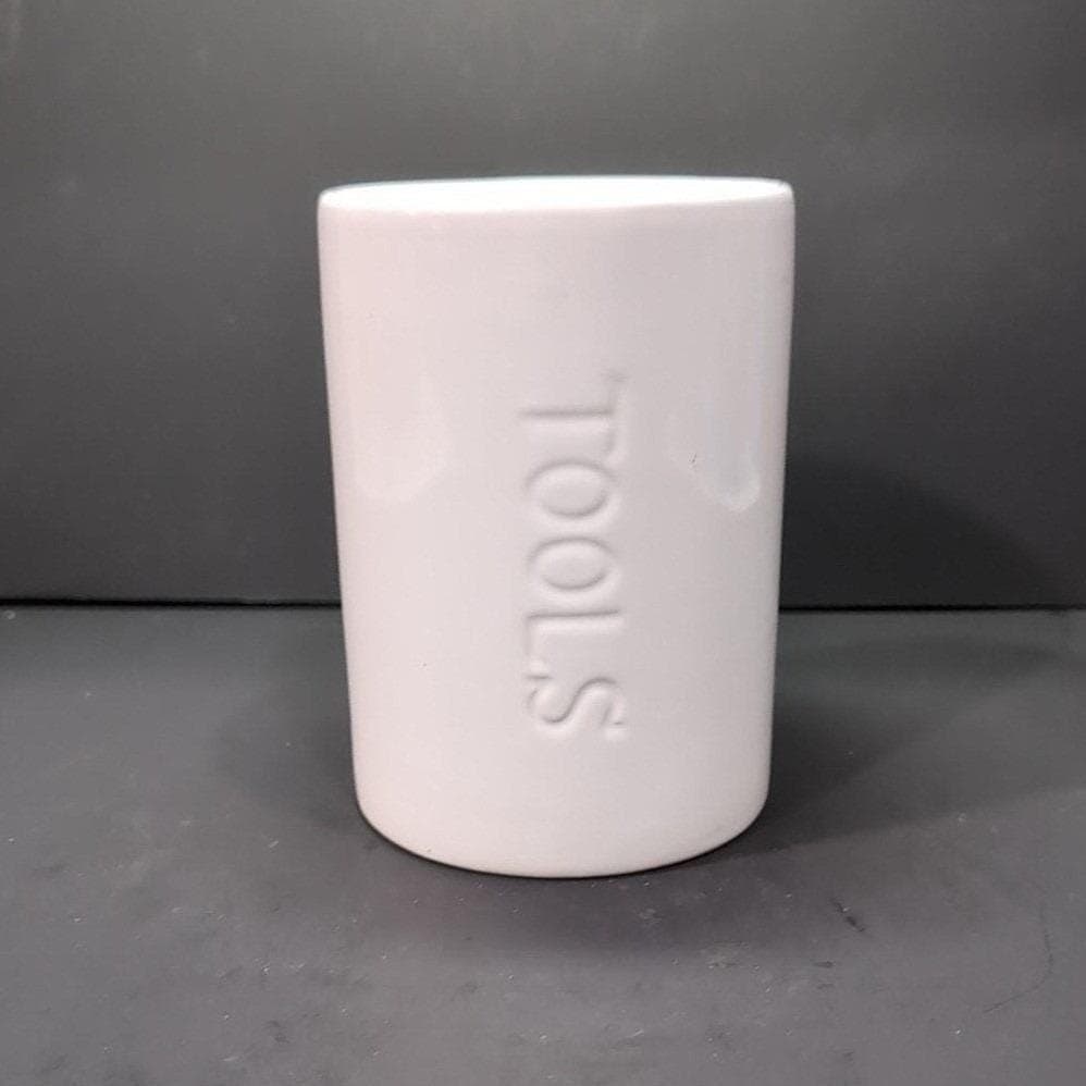 ALCO Industries White Ceramic Crock, Tools or Utensils Holder, Kitchen Organizer - Thumbnail 7