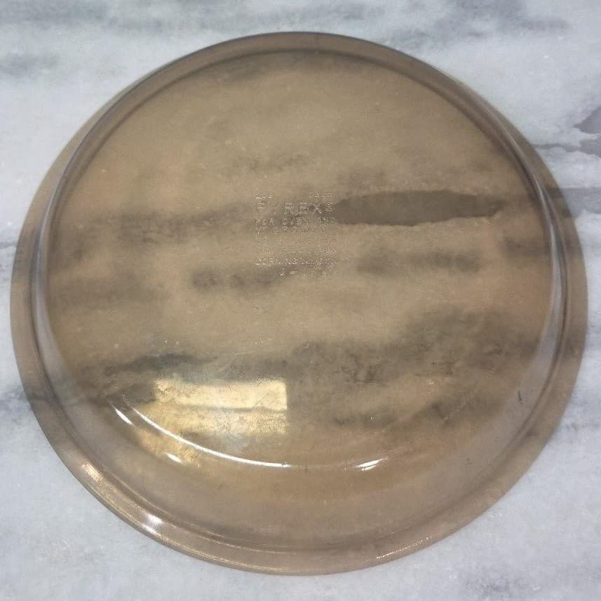 Pyrex Brown Glass Pie Plate #209, Vintage Bakeware, Replacement 9" Baking Dish - Thumbnail 3