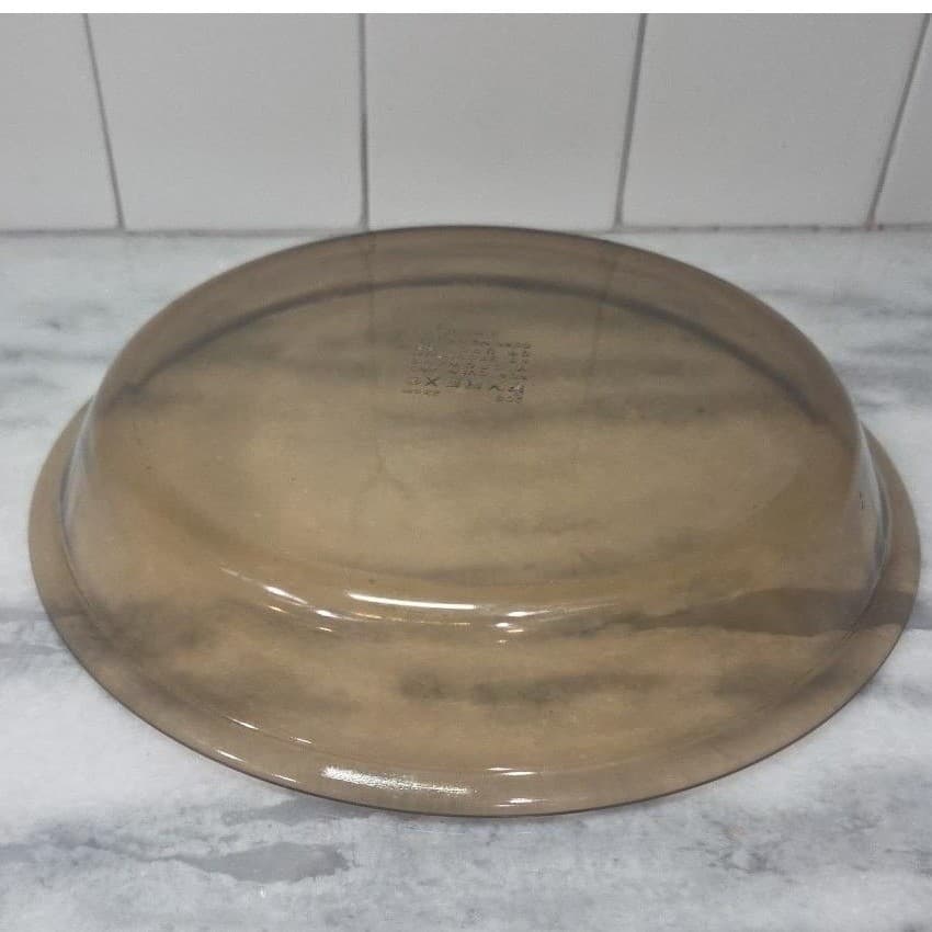 Pyrex Brown Glass Pie Plate #209, Vintage Bakeware, Replacement 9" Baking Dish - Thumbnail 10