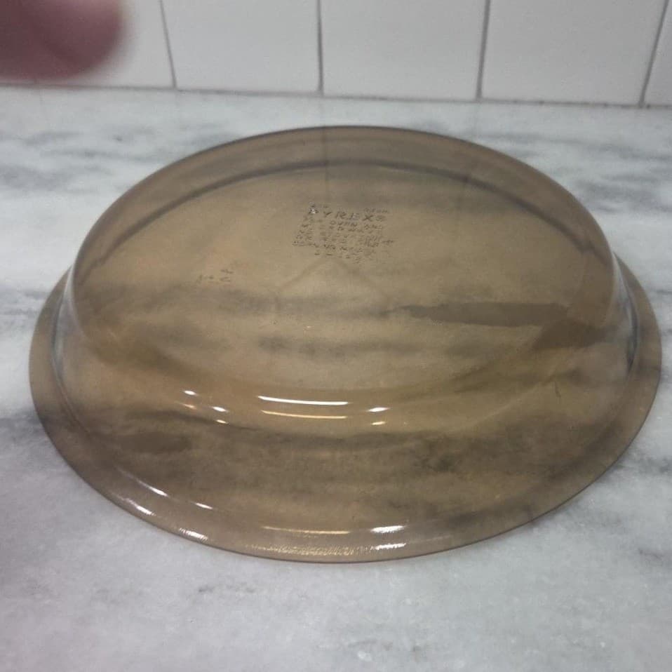 Pyrex Brown Glass Pie Plate #209, Vintage Bakeware, Replacement 9" Baking Dish - Thumbnail 8