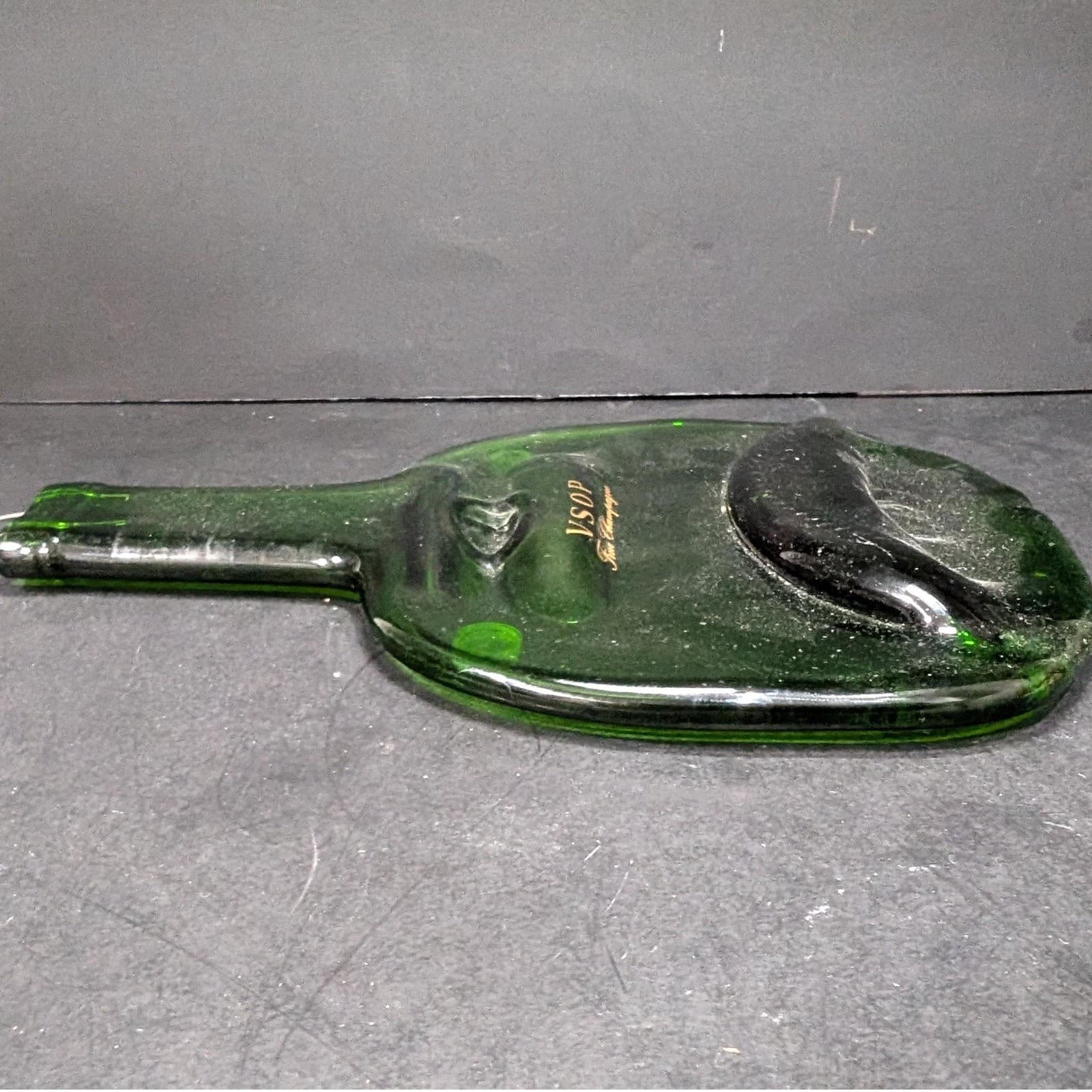 VSOP Fine Champagne Wall Hanging Decor, Vintage Art Glass, Integrated Hang Loop - Thumbnail 5