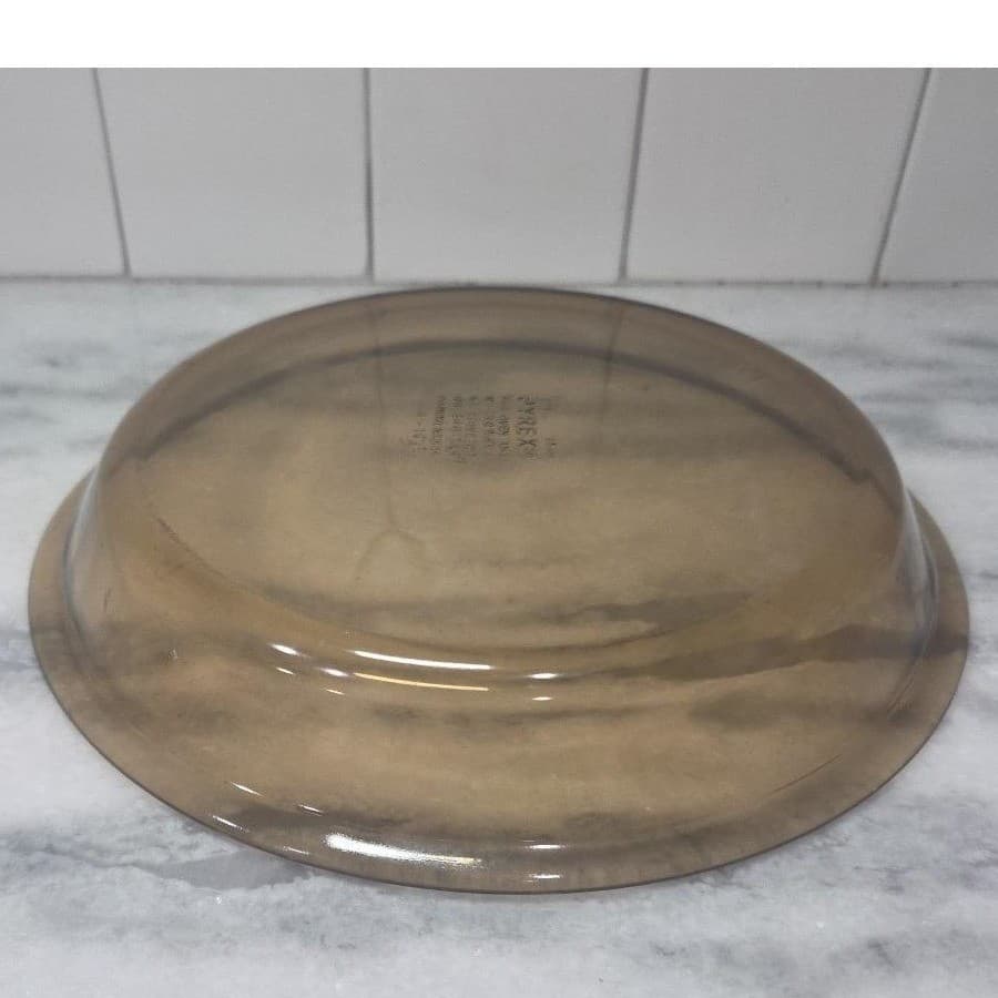 Pyrex Brown Glass Pie Plate #209, Vintage Bakeware, Replacement 9" Baking Dish - Thumbnail 9