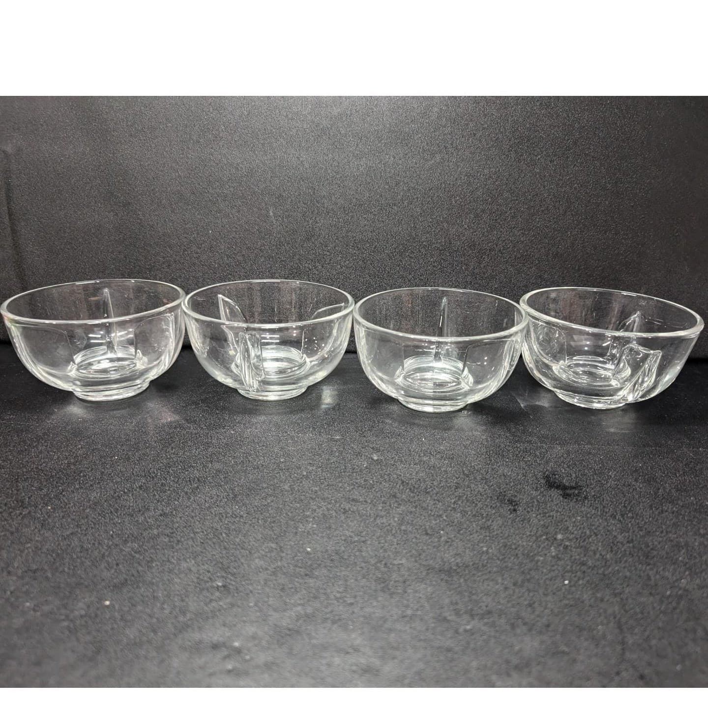 Fostoria Mademoiselle Ice Dishes, Set of 4, Glass Shrimp Cocktail & Fruit Bowls - Thumbnail 5