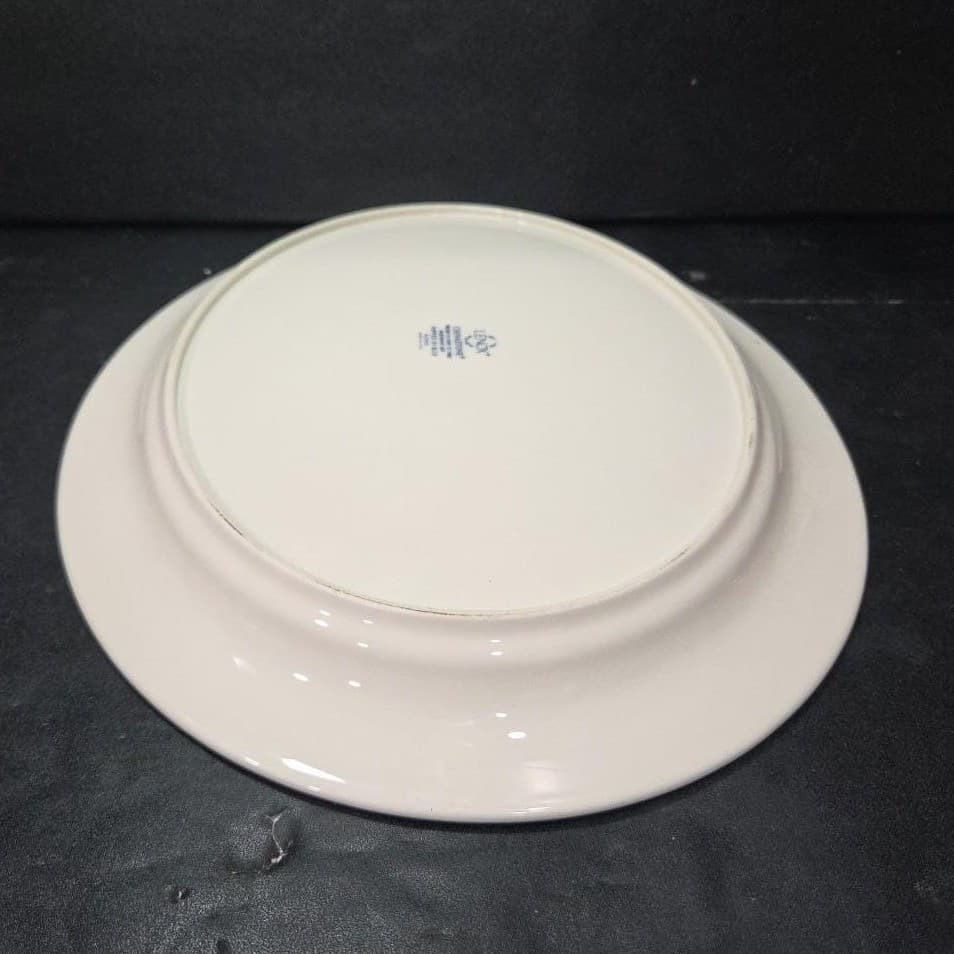 Lenox Chinastone Poppies On Blue Oval Platter, Replacement Floral Transfer Ware - Thumbnail 12