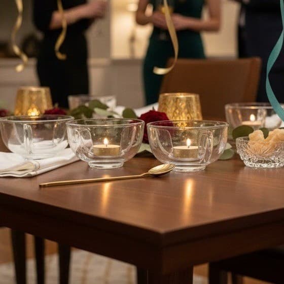 Fostoria Mademoiselle Ice Dishes, Set of 4, Glass Shrimp Cocktail & Fruit Bowls
