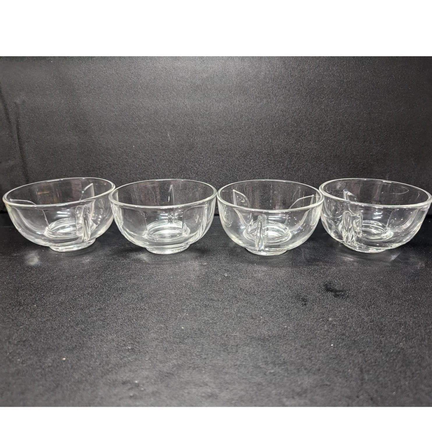 Fostoria Mademoiselle Ice Dishes, Set of 4, Glass Shrimp Cocktail & Fruit Bowls - Thumbnail 6