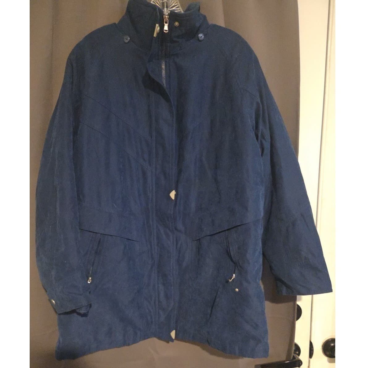 Mackintosh New England Navy Blue Insulated Parka Jacket, Men's Large 9060 329 - Thumbnail 3