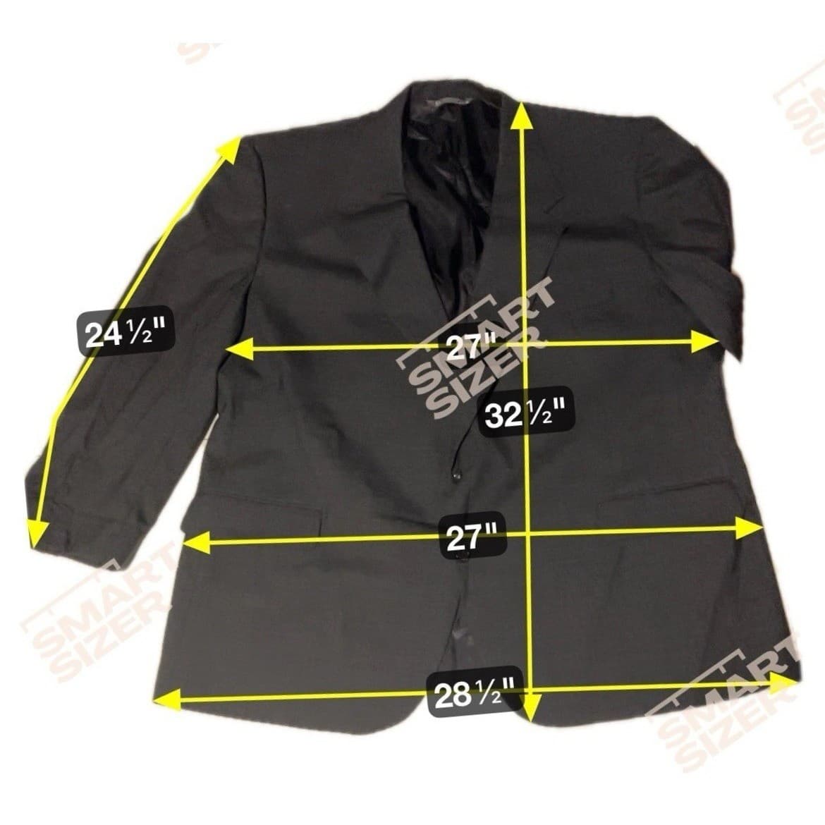 Adams Row Richman Navy Blue Pinstripe Two Button Blazer, Men's 44L Sport Coat - Thumbnail 2