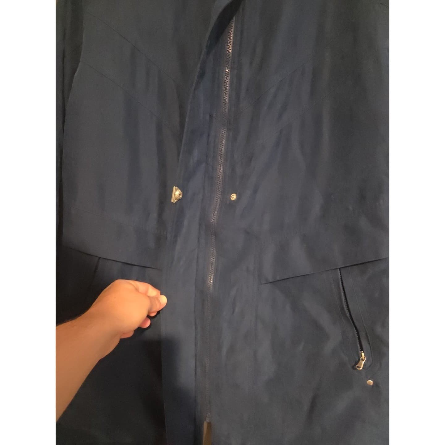 Mackintosh New England Navy Blue Insulated Parka Jacket, Men's Large 9060 329 - Thumbnail 6