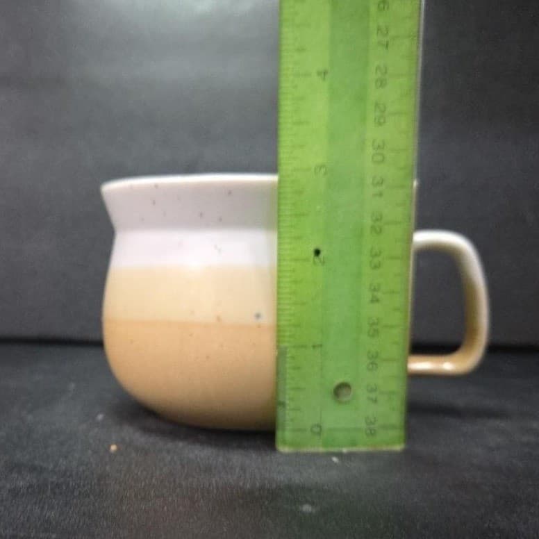 Speckled Yellow Tan Ombre Stoneware Mug, Studio Pottery Coffee Cup, Soup Bowl - Thumbnail 9
