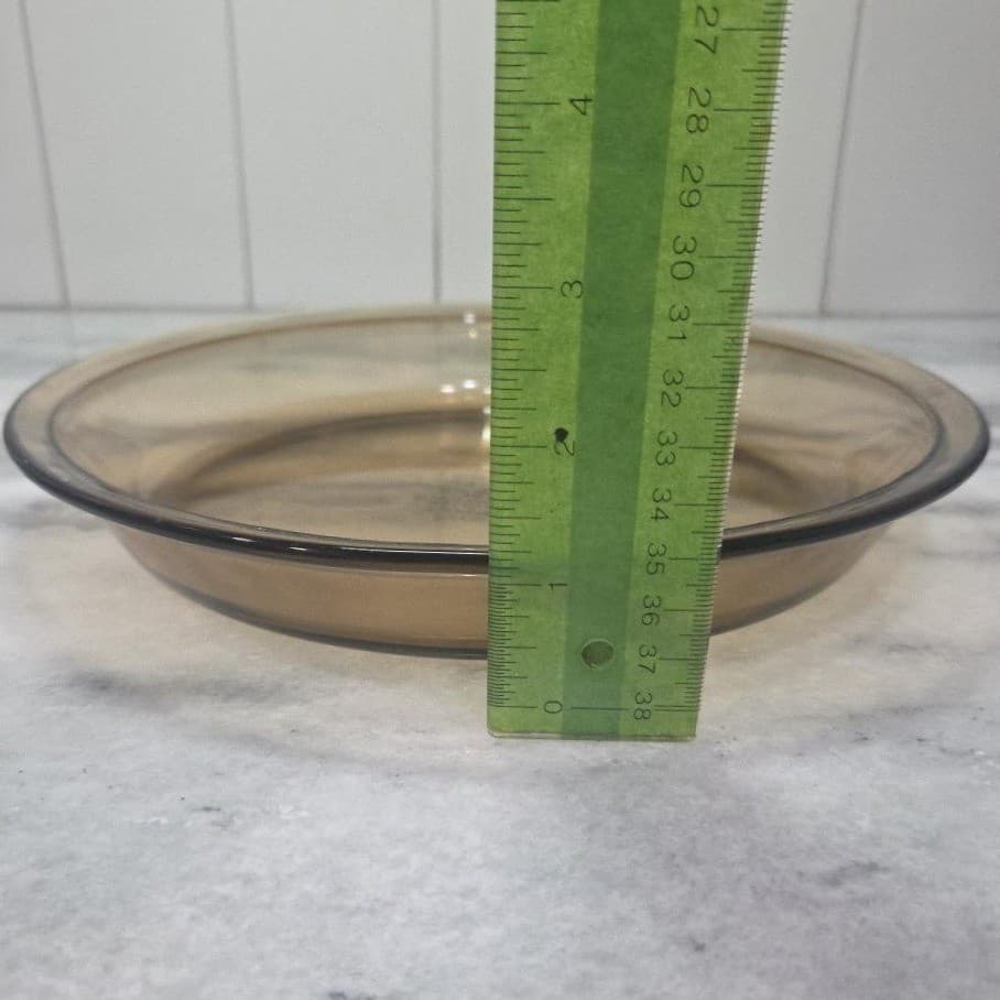 Pyrex Brown Glass Pie Plate #209, Vintage Bakeware, Replacement 9" Baking Dish - Thumbnail 6