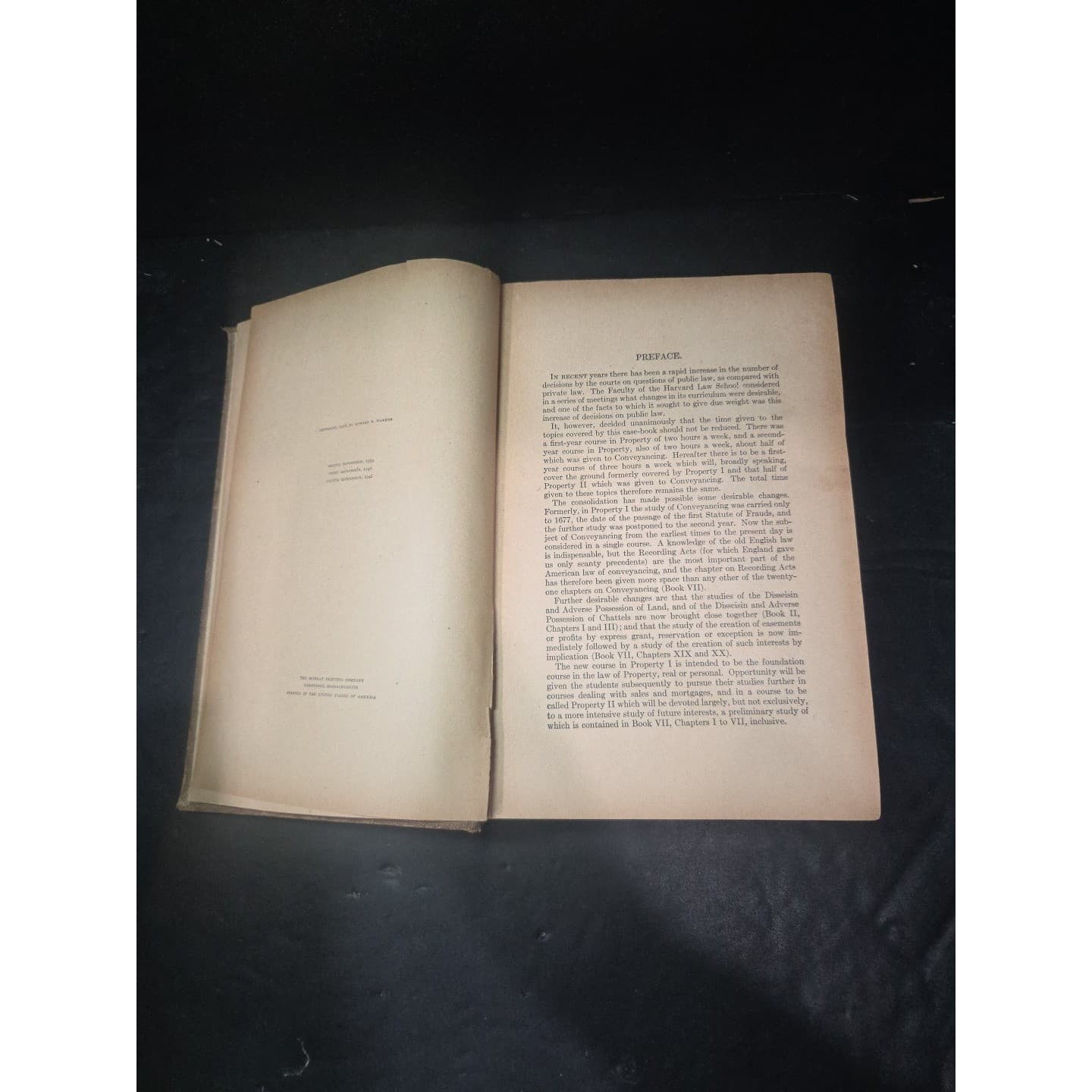 Cases on Property: Second Edition by Edward H Warren, Vintage Law Book 1938 - Thumbnail 4