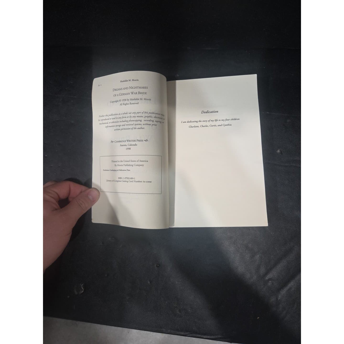 Dreams and Nightmares of a German War Bride by Mathilde M Morris, Sign Paperback - Thumbnail 4