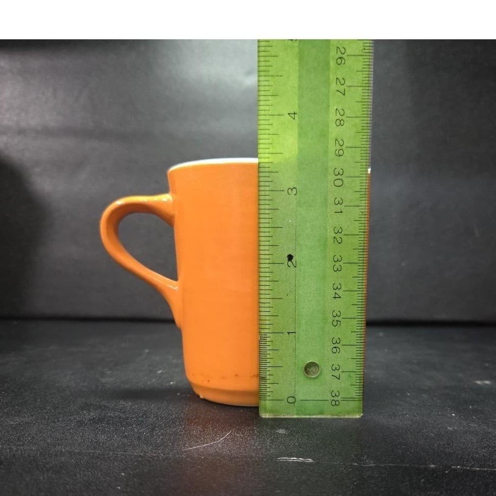 Shenango China Orange Coffee Mug, Vintage Restaurant Ware Cup, Drinkware - Thumbnail 9