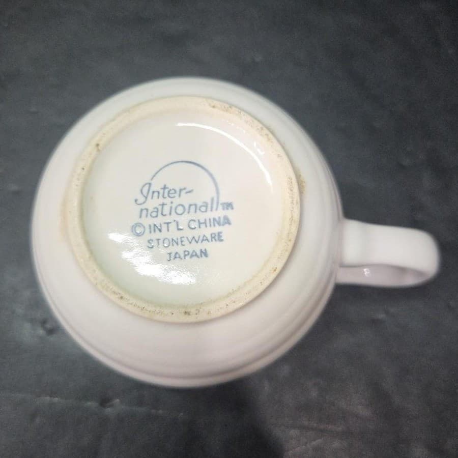 International China Spring Up Tulips Mug, Stoneware Coffee Cup, Vtg Soup Bowl - Thumbnail 8