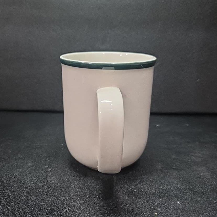 Casuals China Pearl Coffee Mug, Green Rim Cup, 9oz Restaurant Ware, Drinkware - Thumbnail 5
