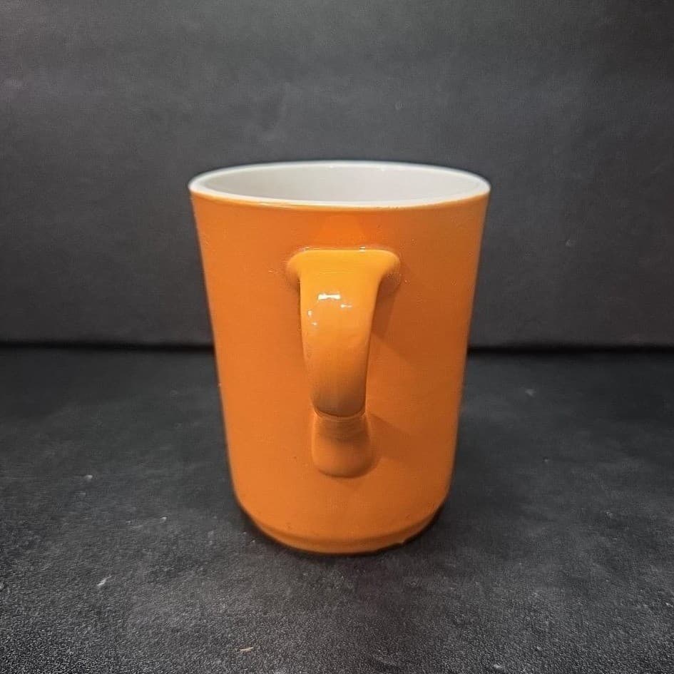 Shenango China Orange Coffee Mug, Vintage Restaurant Ware Cup, Drinkware - Thumbnail 5
