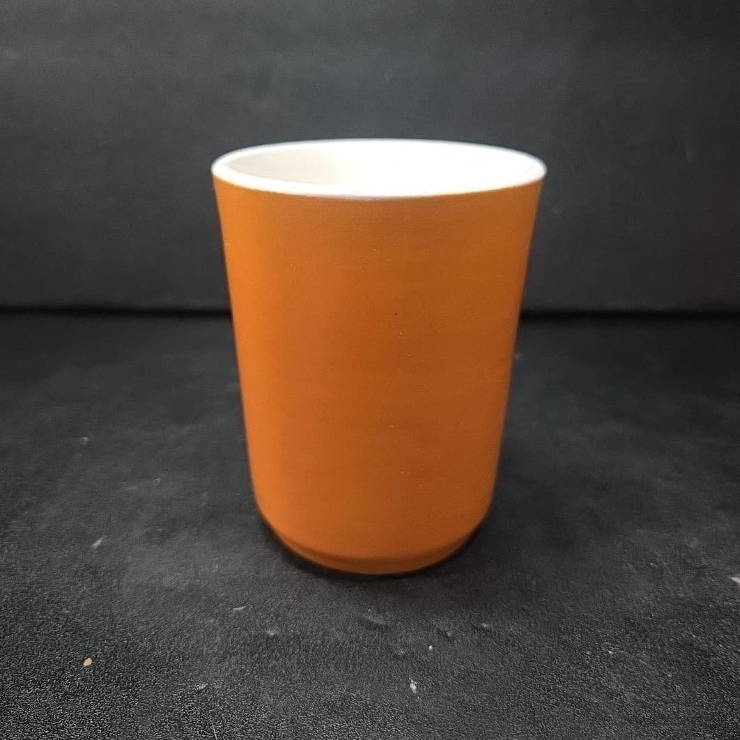 Shenango China Orange Coffee Mug, Vintage Restaurant Ware Cup, Drinkware - Thumbnail 3