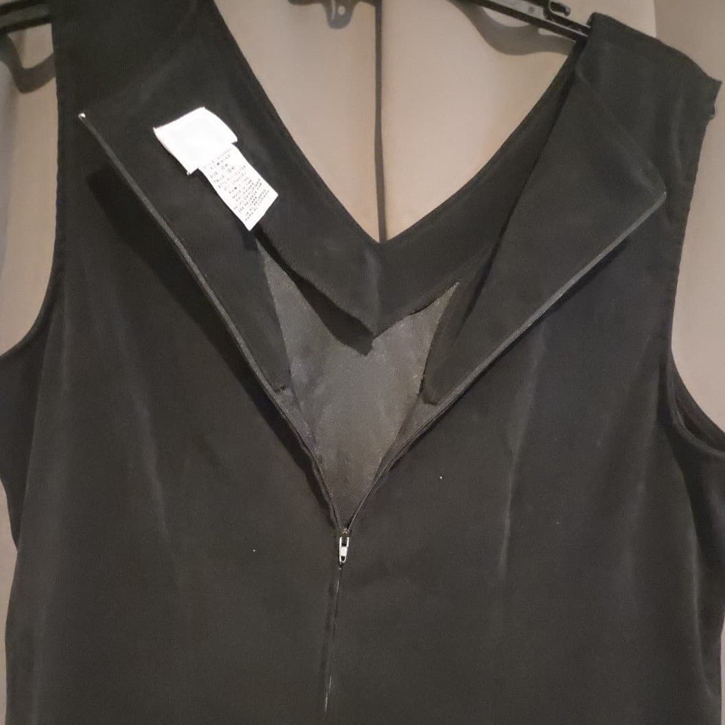 Studio C Plus Black Sleeveless V-Neck Sheath Dress, Women's Size 18W 4230580 - Thumbnail 7