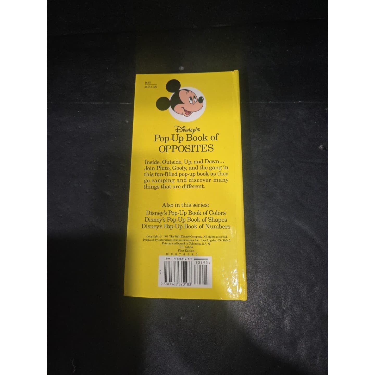 Disney Pop Up Book of Opposites Goofy Mickey Mouse, Vintage Children's Learning - Thumbnail 4