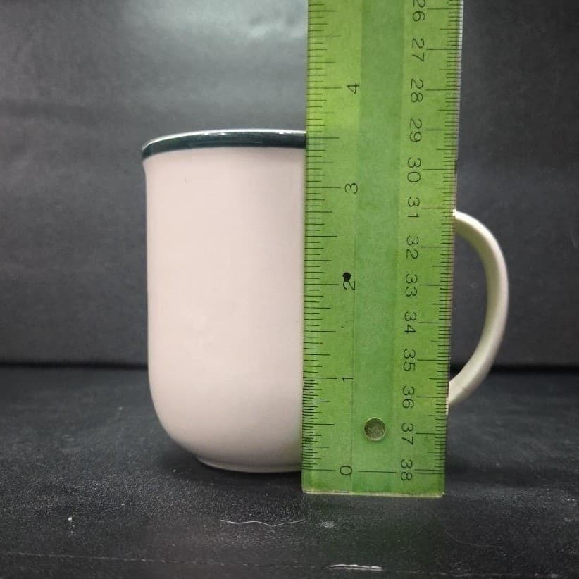 Casuals China Pearl Coffee Mug, Green Rim Cup, 9oz Restaurant Ware, Drinkware - Thumbnail 9