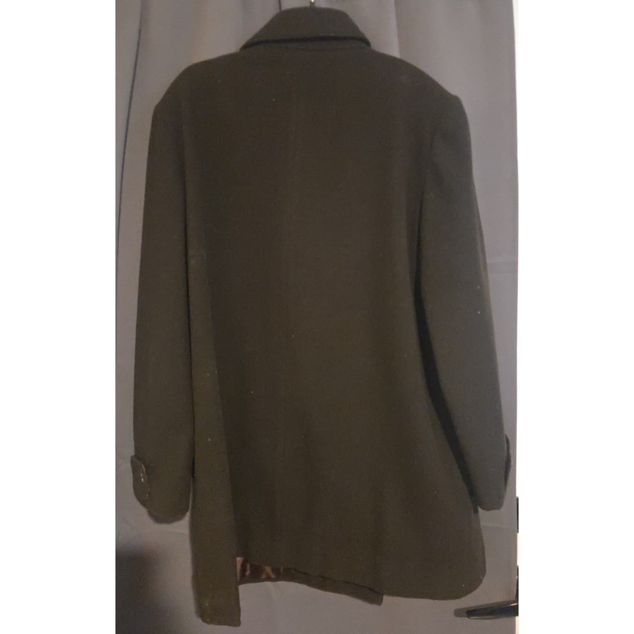 Donnybrook Forest Green Double Breasted Funnel Neck Pea Coat, Women's Size 14 - Thumbnail 4