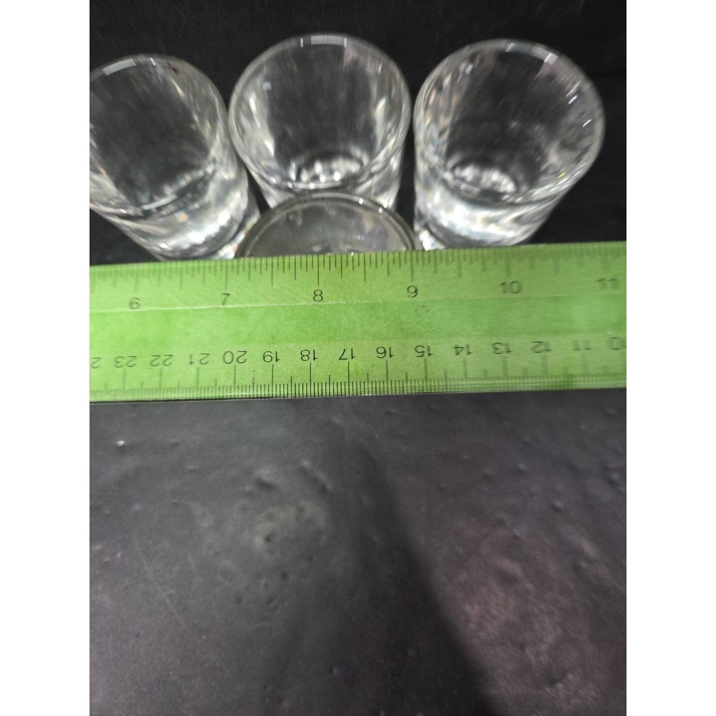 Libbey Shot Glasses, Set of 4, Clear Ribbed Panel Drinking Shooters, Fluted Base - Thumbnail 9