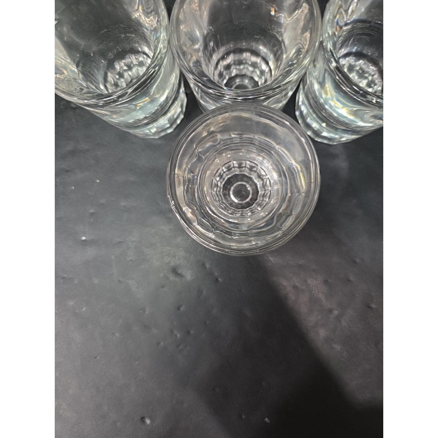 Libbey Shot Glasses, Set of 4, Clear Ribbed Panel Drinking Shooters, Fluted Base - Thumbnail 6