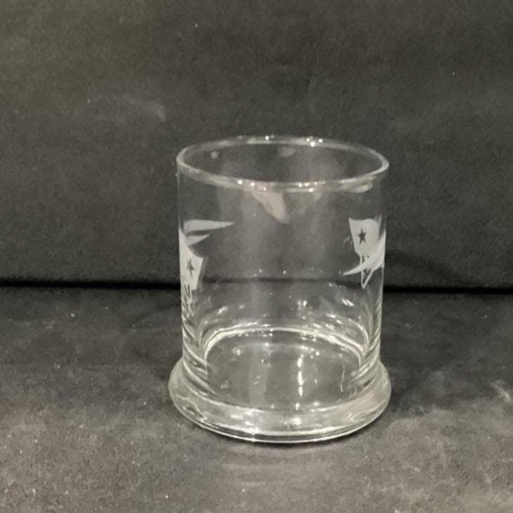 New England Patriots Rocks Glass, NFL Team Logo Whiskey Tumbler, Vintage Barware - Thumbnail 9
