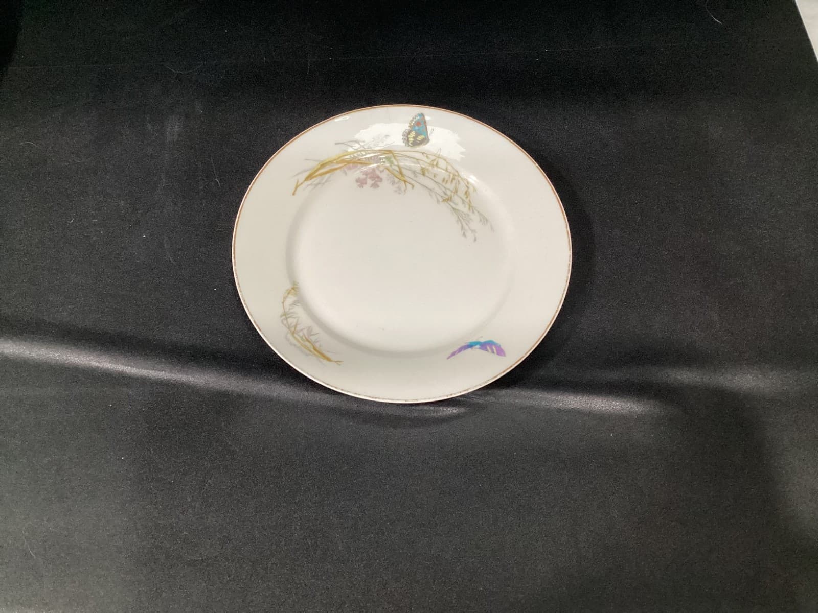 Haviland Limoges - Butterfly Meadow Visitor - Grassy Marsh - 3 Dessert Plates * - Thumbnail 4