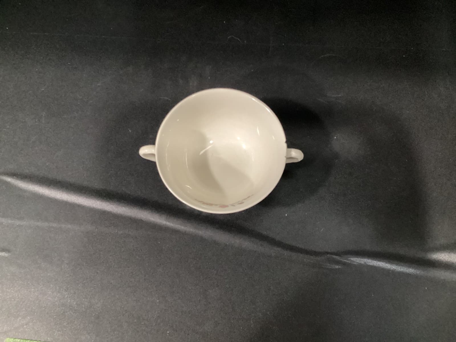 Wedgwood Williamsburg Potpourri NK510 Double-Handle Footed Cream Soup Bowl * - Thumbnail 3