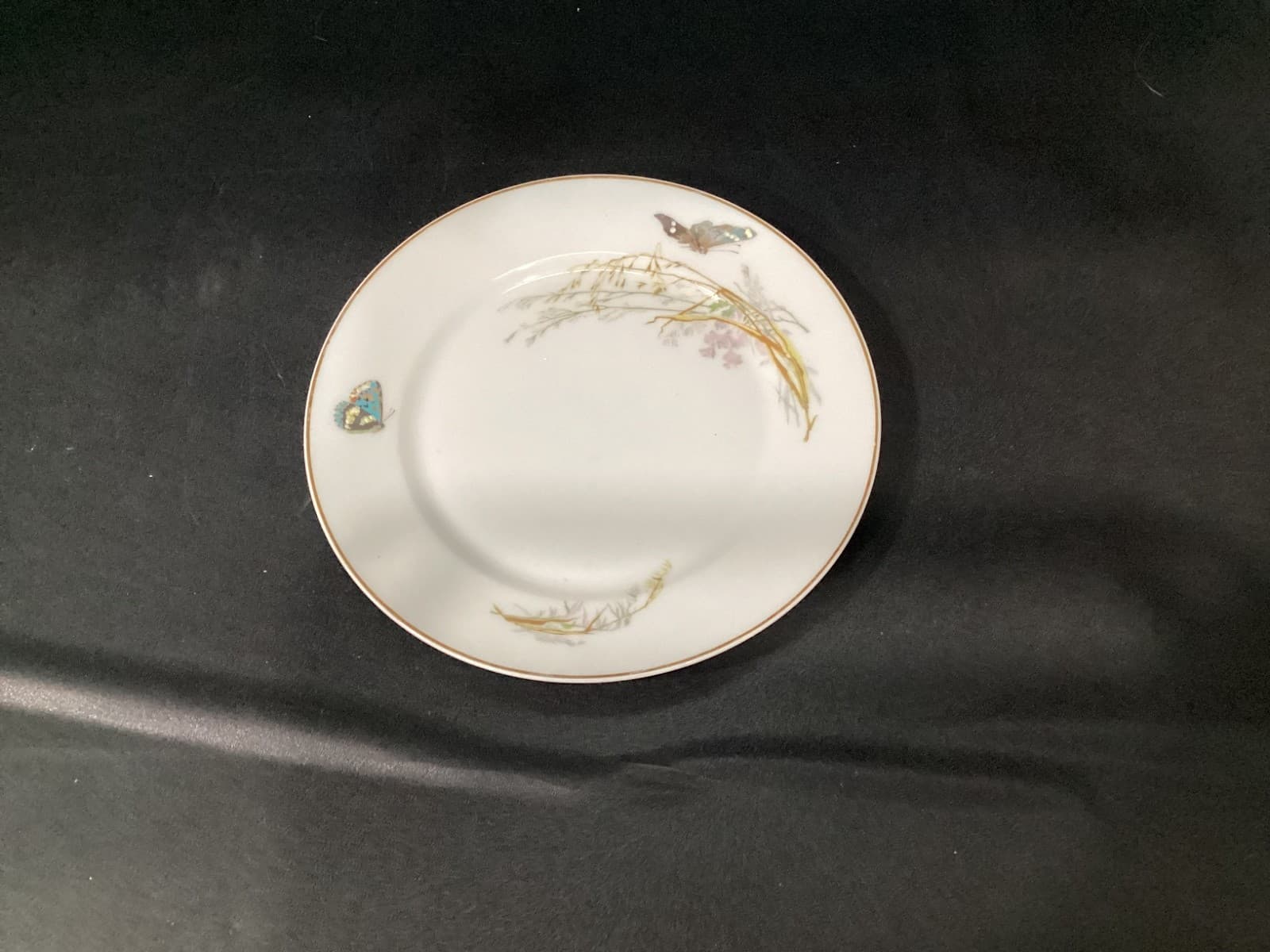 Haviland Limoges - Butterfly Meadow Visitor - Grassy Marsh - 3 Dessert Plates * - Thumbnail 2