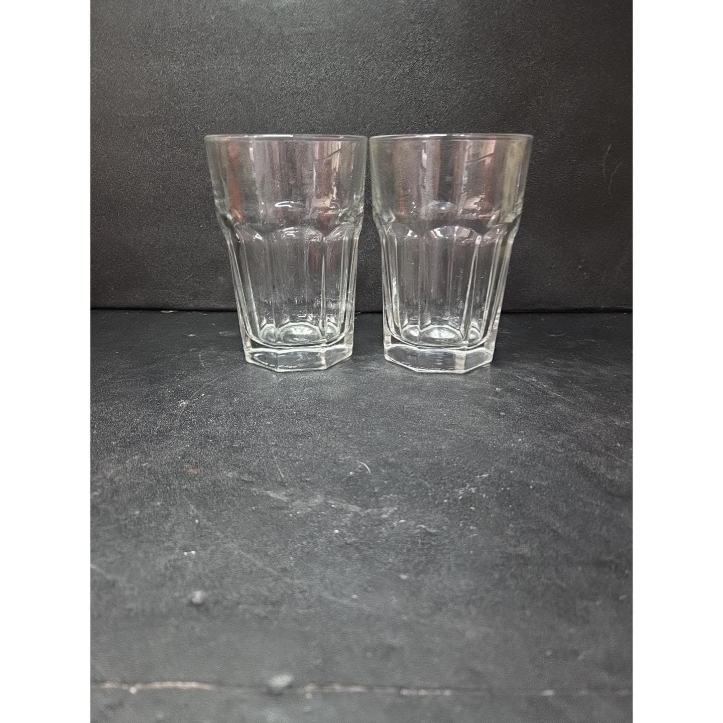 Libbey Duratuff Clear Flat Juice Tumblers, Set of 2, 10oz Vtg Drinkware, Barware - Thumbnail 4
