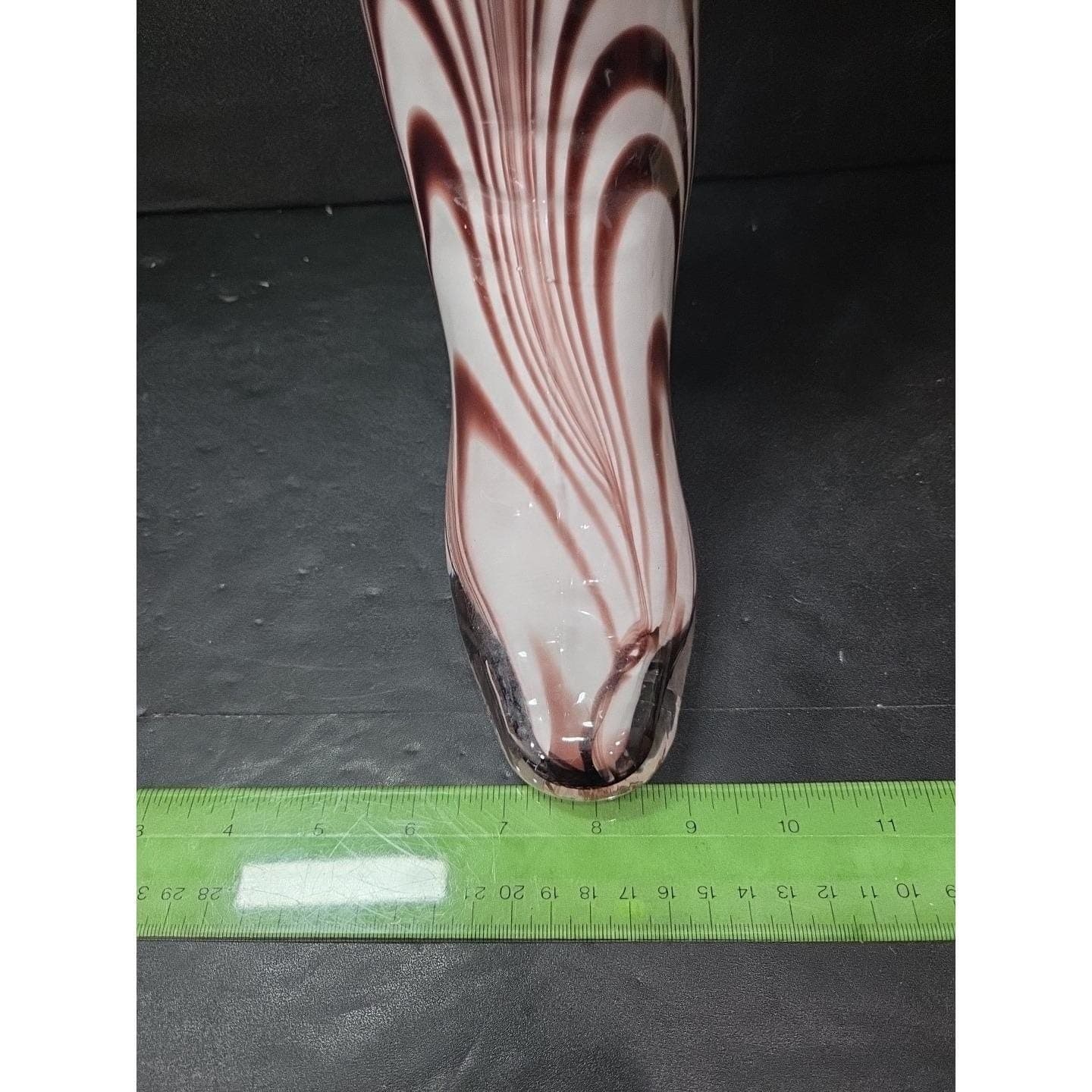 Murano Glass Fashion Boot Shape Vase, HandBlown Italian Art Decor, Home Accent - Thumbnail 8