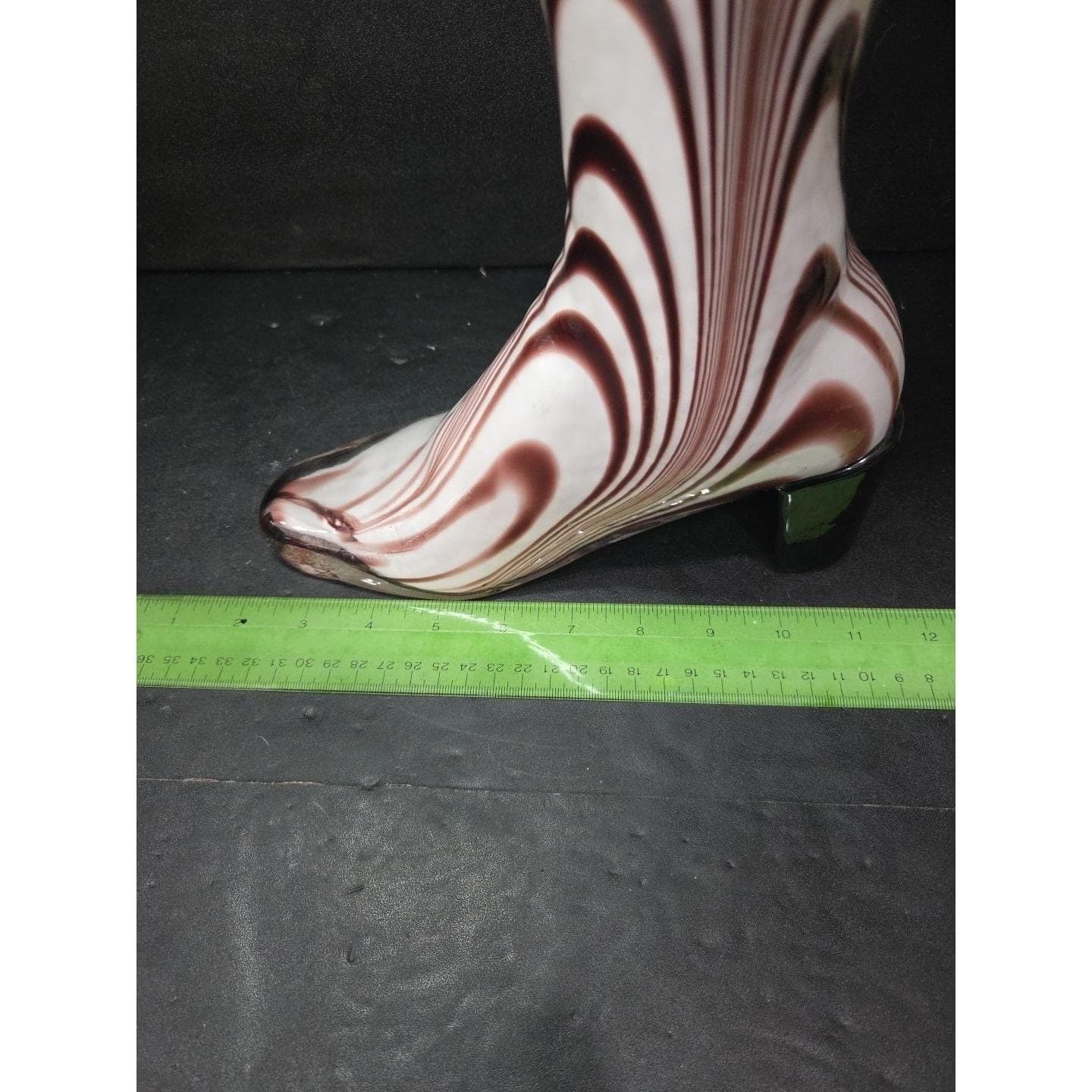 Murano Glass Fashion Boot Shape Vase, HandBlown Italian Art Decor, Home Accent - Thumbnail 7