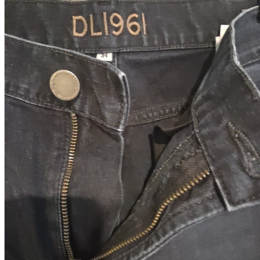 DL1961 Russell Slim Straight Jeans, Alonso Dark Wash, Men's 34 SKU 5525 - Thumbnail 8