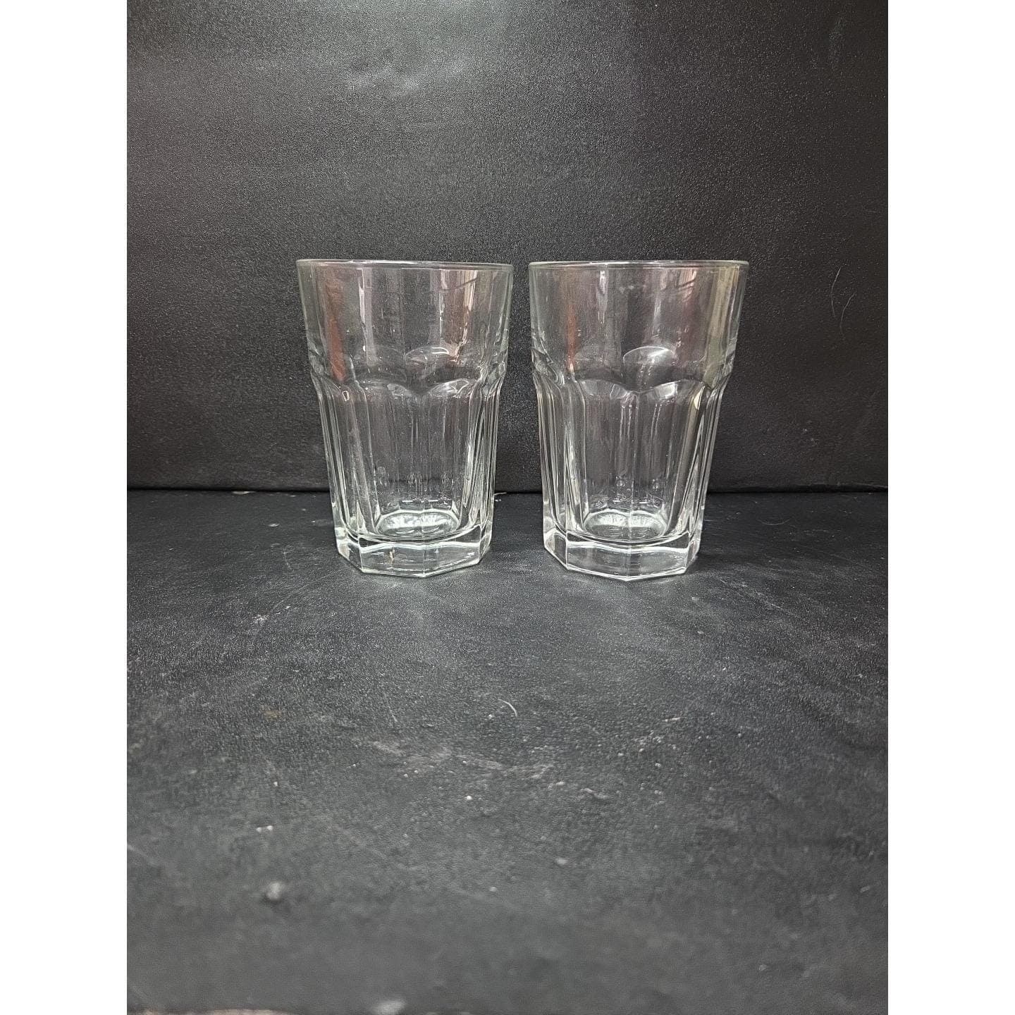 Libbey Duratuff Clear Flat Juice Tumblers, Set of 2, 10oz Vtg Drinkware, Barware - Thumbnail 3
