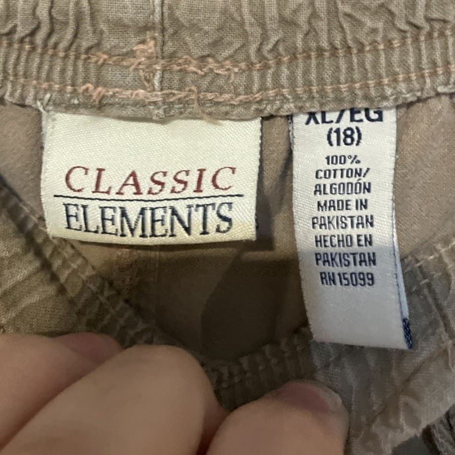 Classic Elements Tan Embroidered Floral Tank Top & Shorts Set, Women's Large/XL - Thumbnail 10