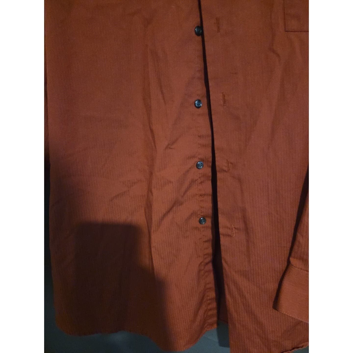 Arrow USA 1851 Burnt Orange Fitted Long Sleeve Button Down, Men's XXL 18 34/35 - Thumbnail 6