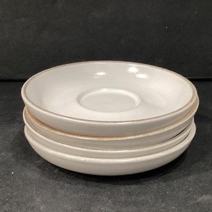 Denby Troubadour Teacups & Saucers, Set of 4, Vintage England Stoneware Service - Thumbnail 19