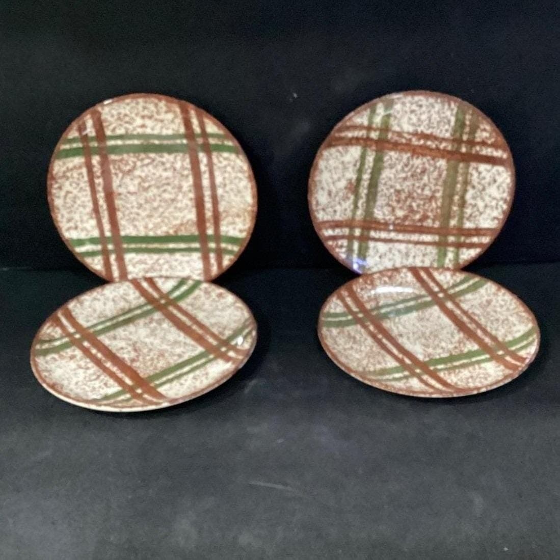 Blue Ridge Pottery Rustic Plaid Skyline Saucer, Set of 4 Replacement Dinnereware - Thumbnail 5