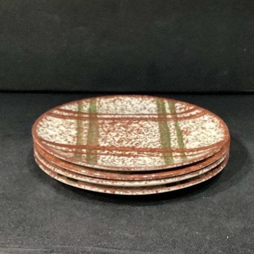 Blue Ridge Pottery Rustic Plaid Skyline Saucer, Set of 4 Replacement Dinnereware - Thumbnail 8