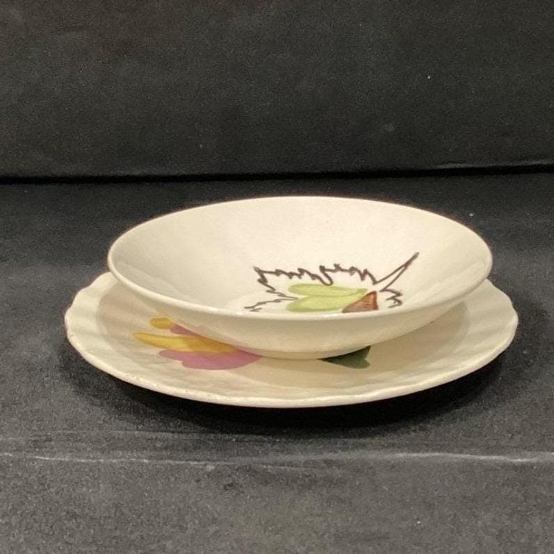 Blue Ridge Southern Potteries Floral Berry Bowl & Bread Plate Vintage Dinnerware - Thumbnail 8