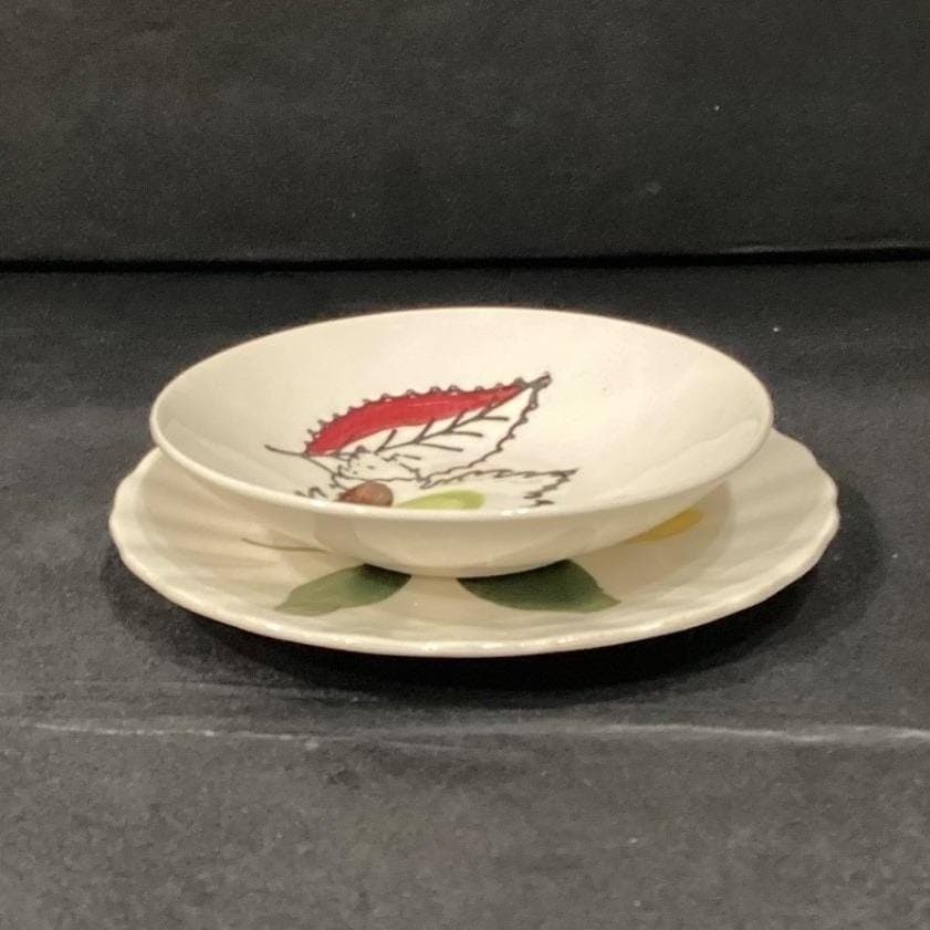 Blue Ridge Southern Potteries Floral Berry Bowl & Bread Plate Vintage Dinnerware - Thumbnail 10