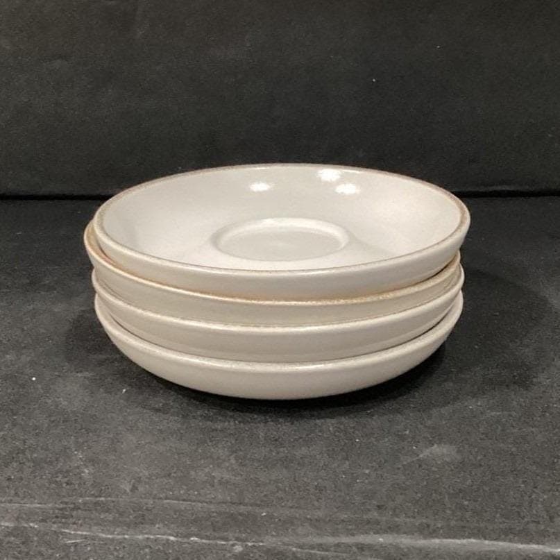 Denby Troubadour Teacups & Saucers, Set of 4, Vintage England Stoneware Service - Thumbnail 17